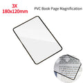 Ultra-thin 3X Magnifying Reading Aid Sheet For The Elderly (4pc set) Prily