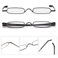 Ultra-thin Metal Reading Glasses with Tube Case Prily