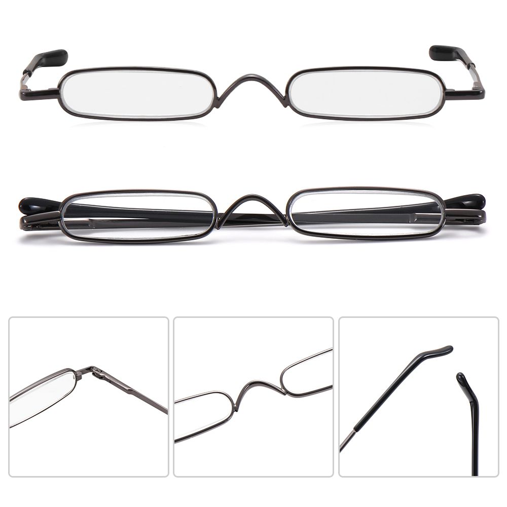 Ultra-thin Metal Reading Glasses with Tube Case Prily