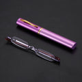 Ultra-thin Metal Reading Glasses with Tube Case Prily