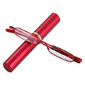 Ultra-thin Metal Reading Glasses with Tube Case Prily