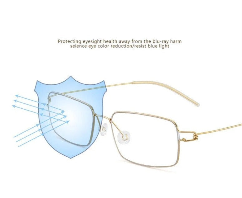 Ultralight- 5g- Anti Blue Light Rimless Reading Glasses Prily