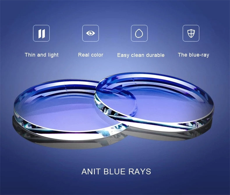 Ultralight Titanium Round Blue Light Reading Glasses Prily