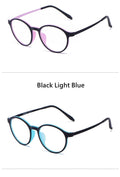 Ultralight Titanium Round Blue Light Reading Glasses Prily