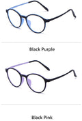 Ultralight Titanium Round Blue Light Reading Glasses Prily