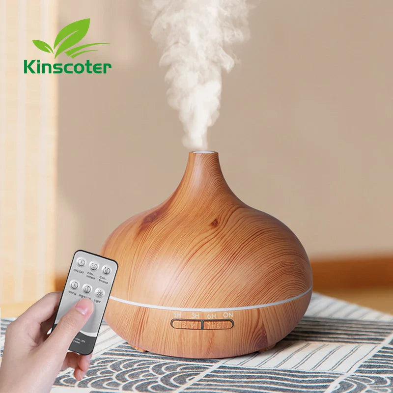 Ultrasonic Air Humidifier / Essential Oil Diffuser with Remote Control & 7 Colors Light Prily