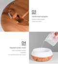 Ultrasonic Air Humidifier / Essential Oil Diffuser with Remote Control & 7 Colors Light Prily