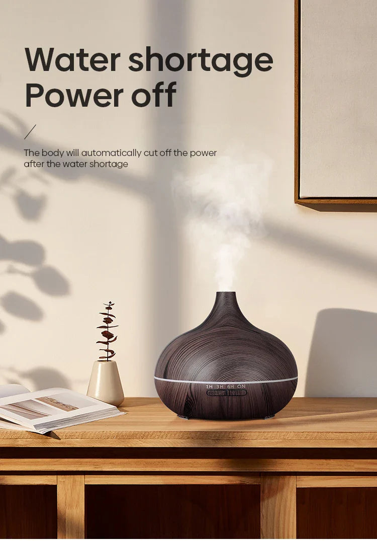 Ultrasonic Air Humidifier / Essential Oil Diffuser with Remote Control & 7 Colors Light Prily