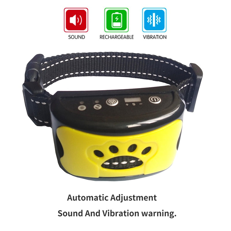 Ultrasonic+Vibration Dog Anti Barking Training Collar (NO Electroshocks) Prily