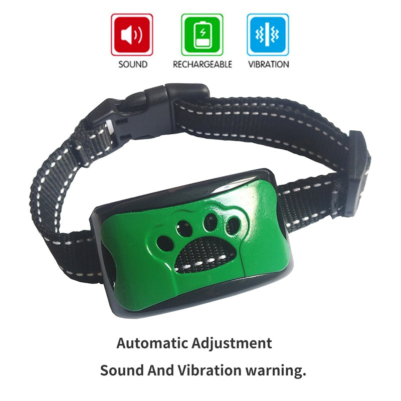 Ultrasonic+Vibration Dog Anti Barking Training Collar (NO Electroshocks) Prily