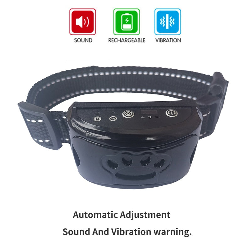 Ultrasonic+Vibration Dog Anti Barking Training Collar (NO Electroshocks) Prily