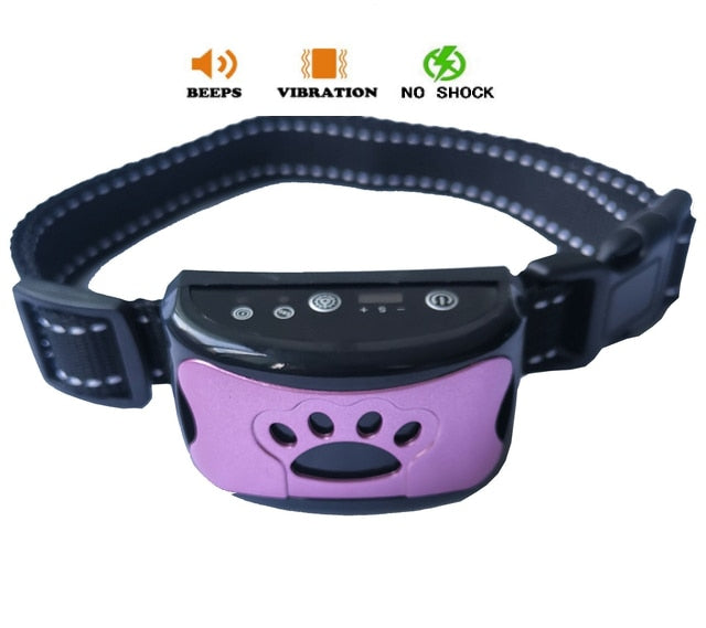 Ultrasonic+Vibration Dog Anti Barking Training Collar (NO Electroshocks) Prily