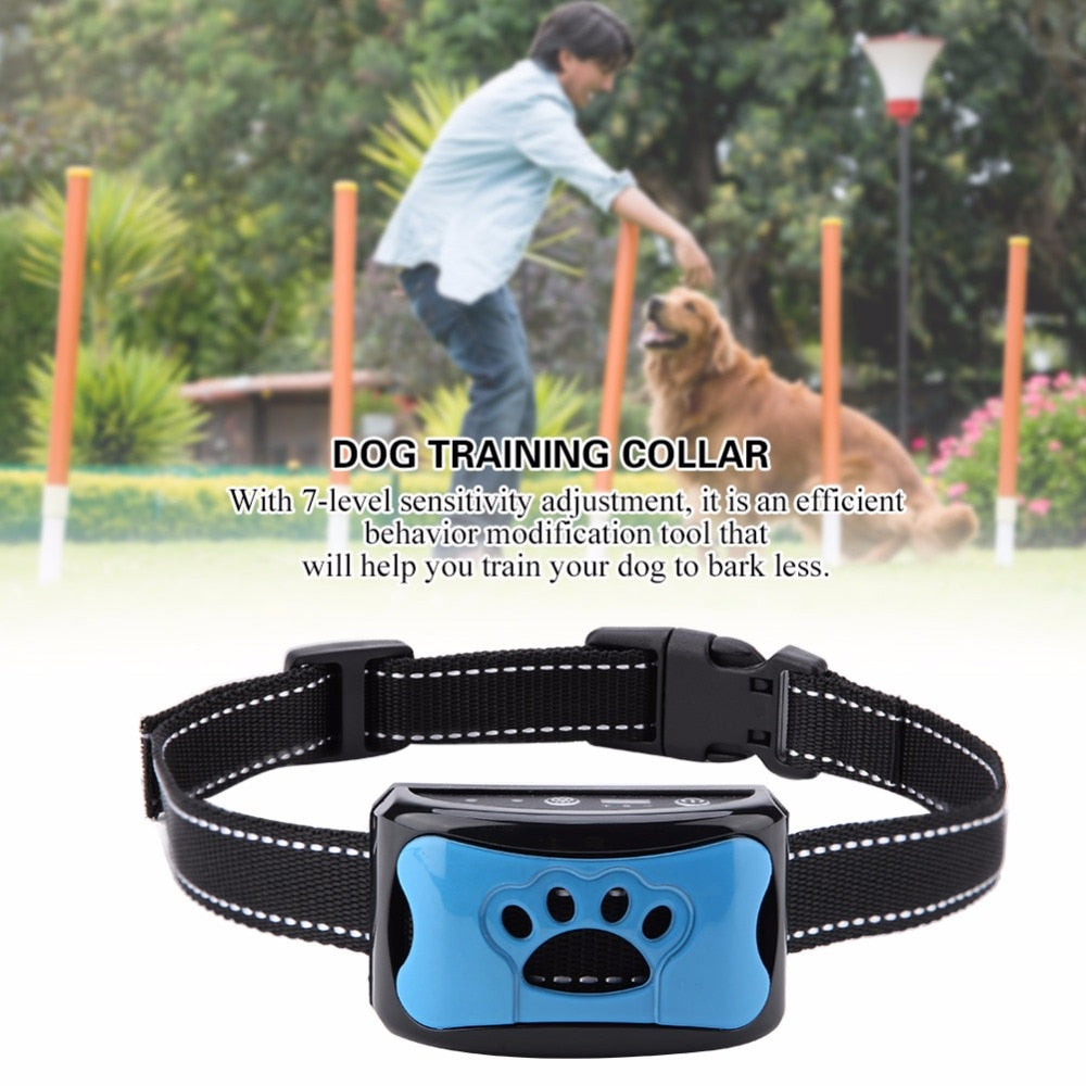 Ultrasonic+Vibration Dog Anti Barking Training Collar (NO Electroshocks) Prily