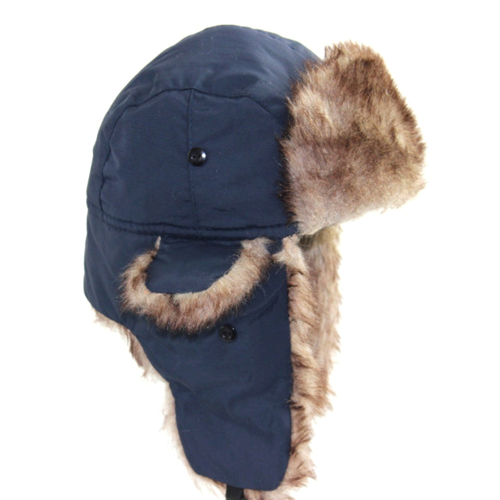 Unisex Faux Fur Earflap Ski Hat Prily