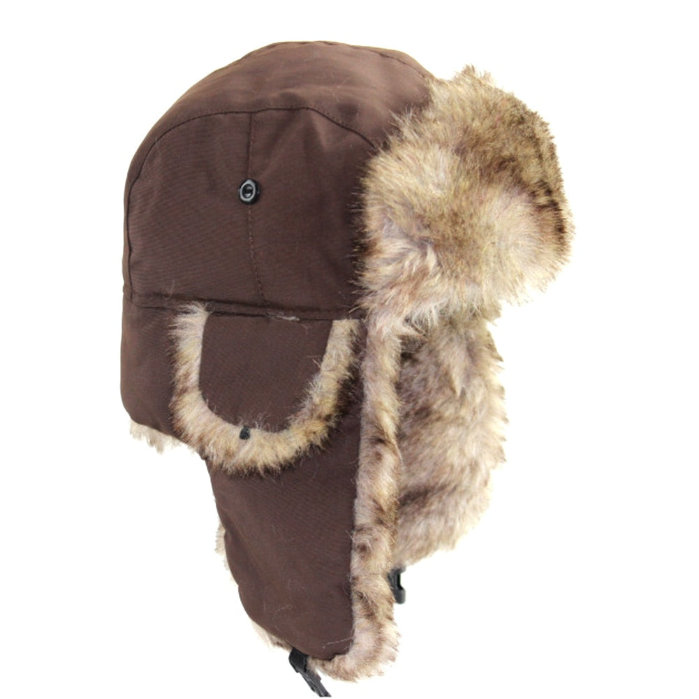 Unisex Faux Fur Earflap Ski Hat Prily