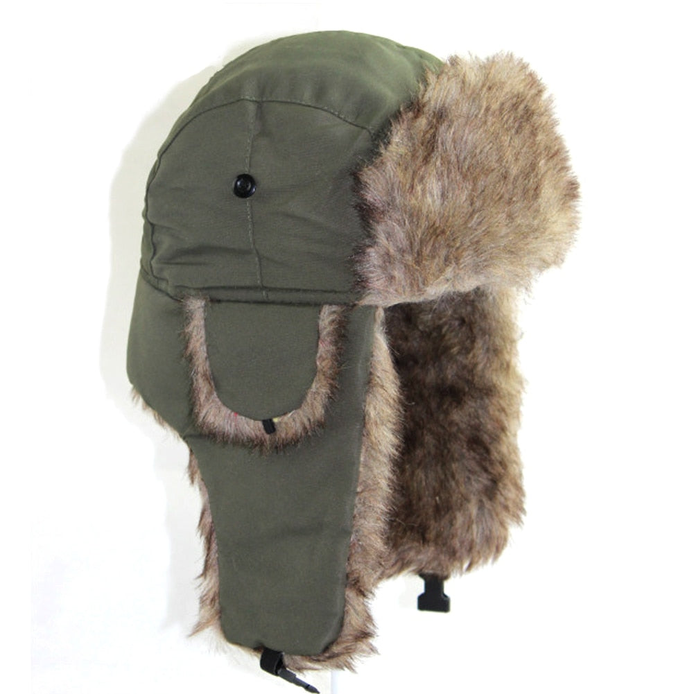 Unisex Faux Fur Earflap Ski Hat Prily