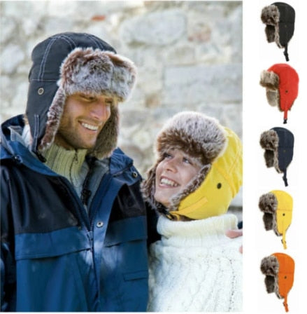 Unisex Faux Fur Earflap Ski Hat Prily