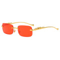 Unisex Leopard Luxury Rimless Sunglasses Prily