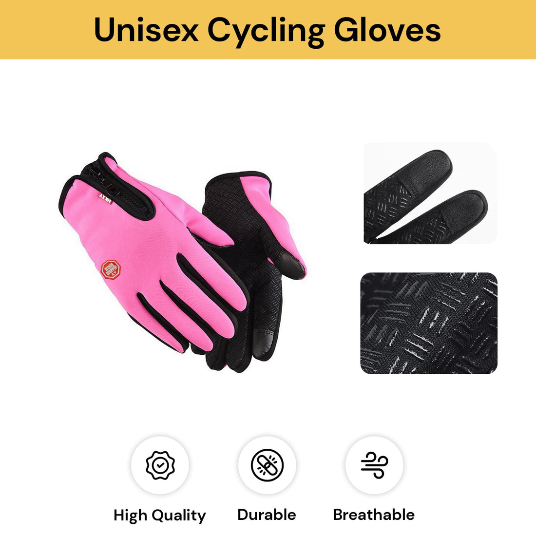 Pair Of Unisex Cycling Gloves 