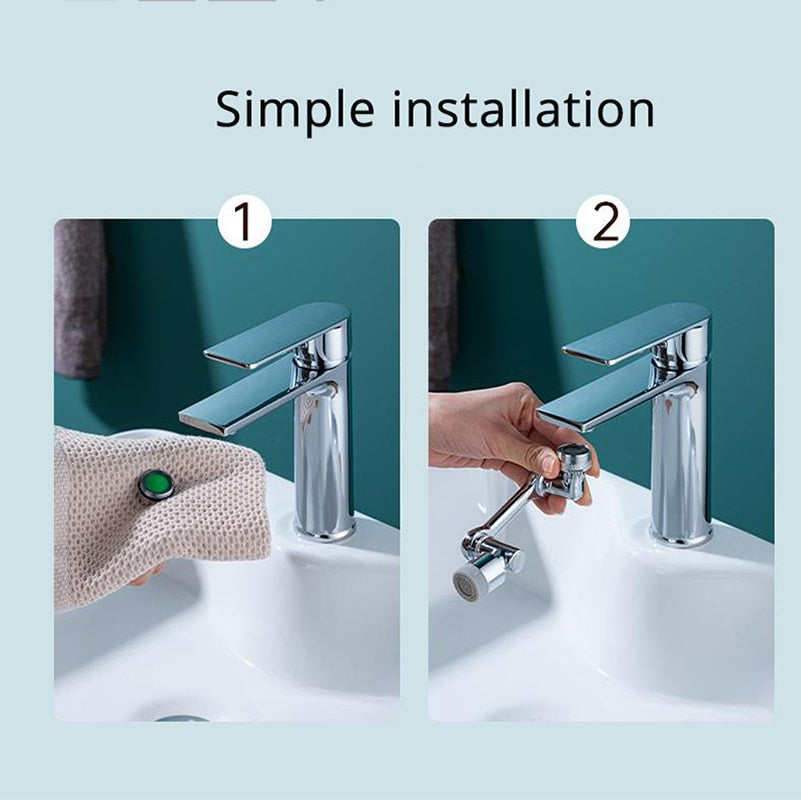 Universal 1080° Rotation Stainless steel Faucet Aerator Prily