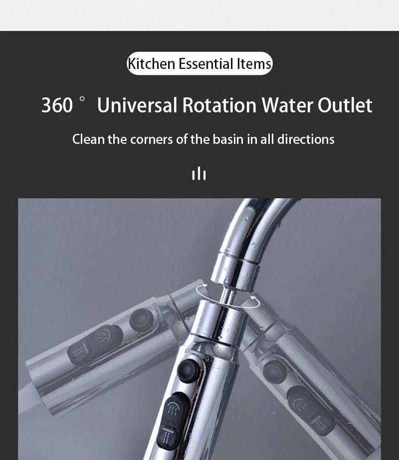 Universal 360° Rotation 3 Modes Faucet Extender Prily