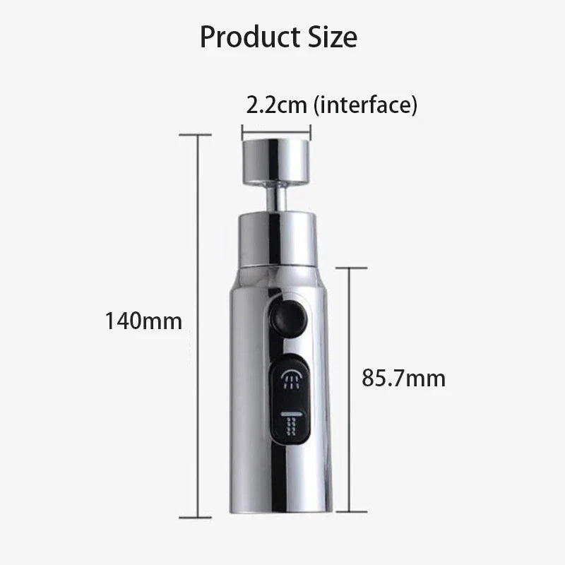 Universal 360° Rotation 3 Modes Faucet Extender Prily