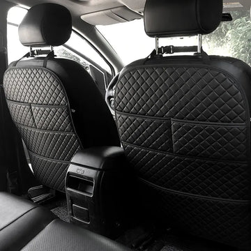 Universal Car Backseat Anti-Kick Protector With Organizer Pockets Prily