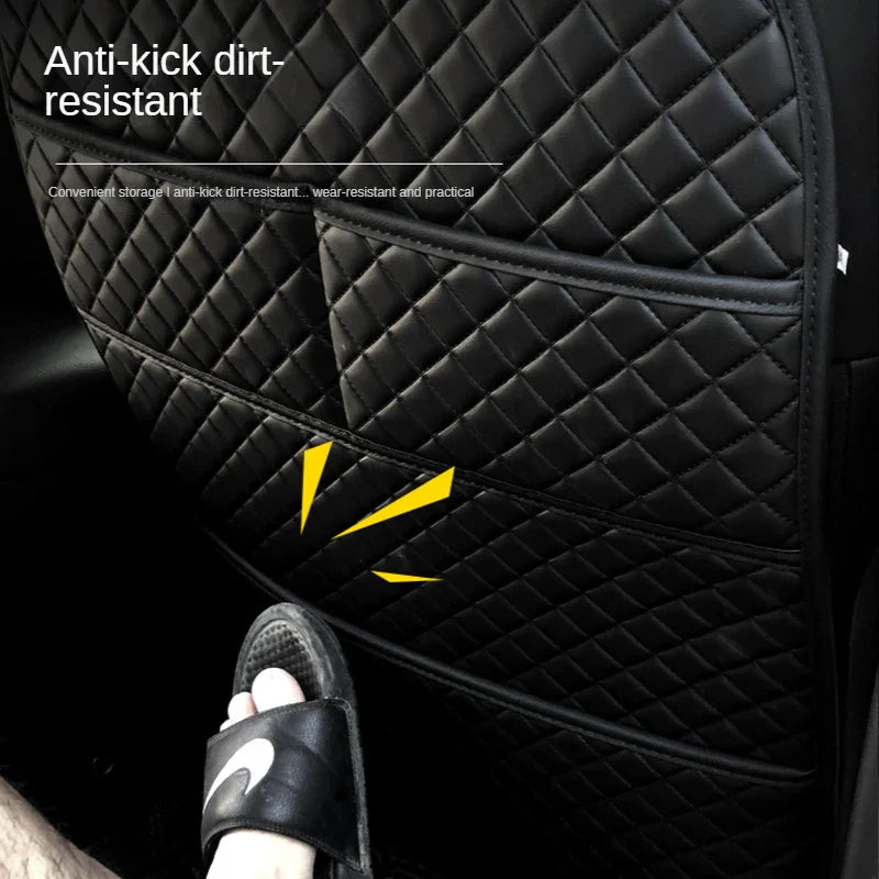 Universal Car Backseat Anti-Kick Protector With Organizer Pockets Prily