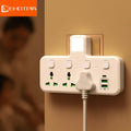 Universal Multiprise Socket / USB / Type-c Power Strip Adapter with Light Prily