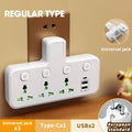 Universal Multiprise Socket / USB / Type-c Power Strip Adapter with Light Prily