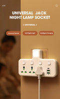 Universal Multiprise Socket / USB / Type-c Power Strip Adapter with Light Prily