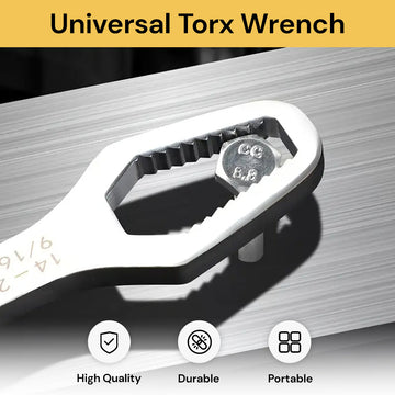 2pcs Universal Torx Wrench - Torx Key Set - Silver