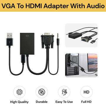 VGA to HDMI Converter Adapter