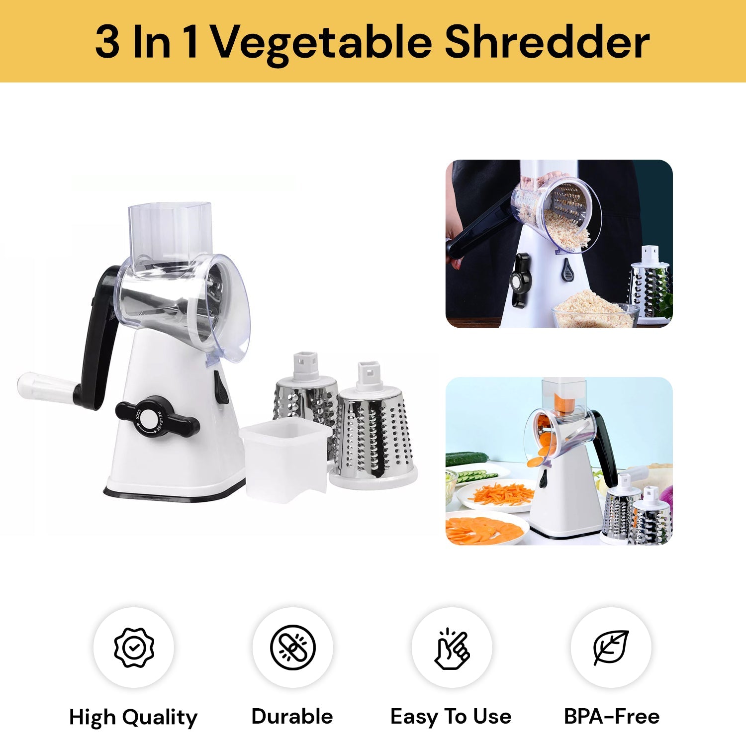 3 In 1 Vegetable Shredder