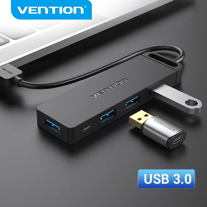 Vention Universal 4 Ports USB Splitter for Laptops, PC & Smartphones Prily