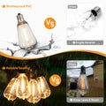 Vintage Style Shatterproof & Waterproof Garden Led String Lights Prily