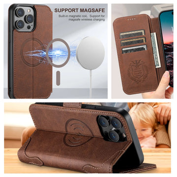 Wallet iPhone Case Compatible with MagSafe Magnetic Wireless Charging Prily