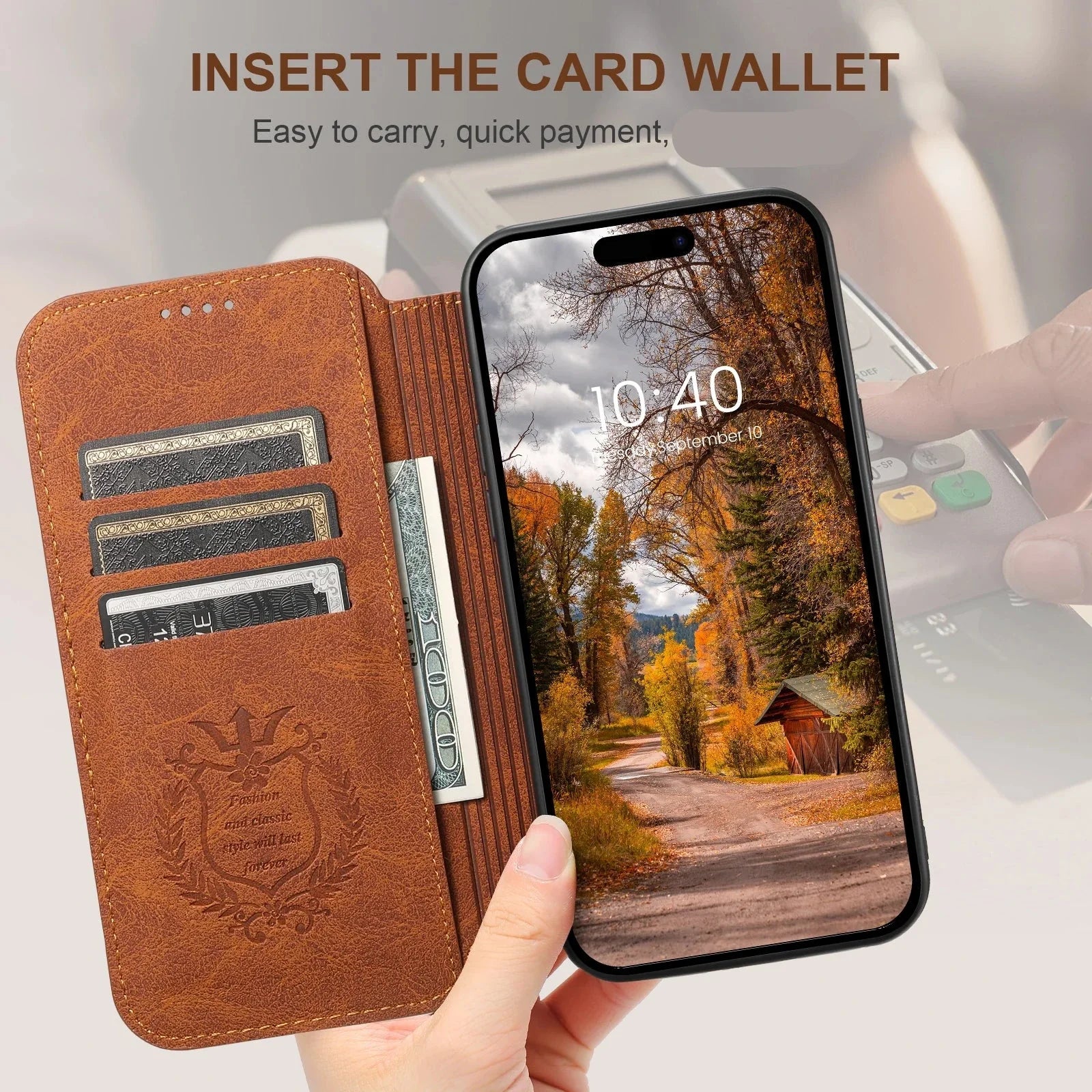 Wallet iPhone Case Compatible with MagSafe Magnetic Wireless Charging Prily