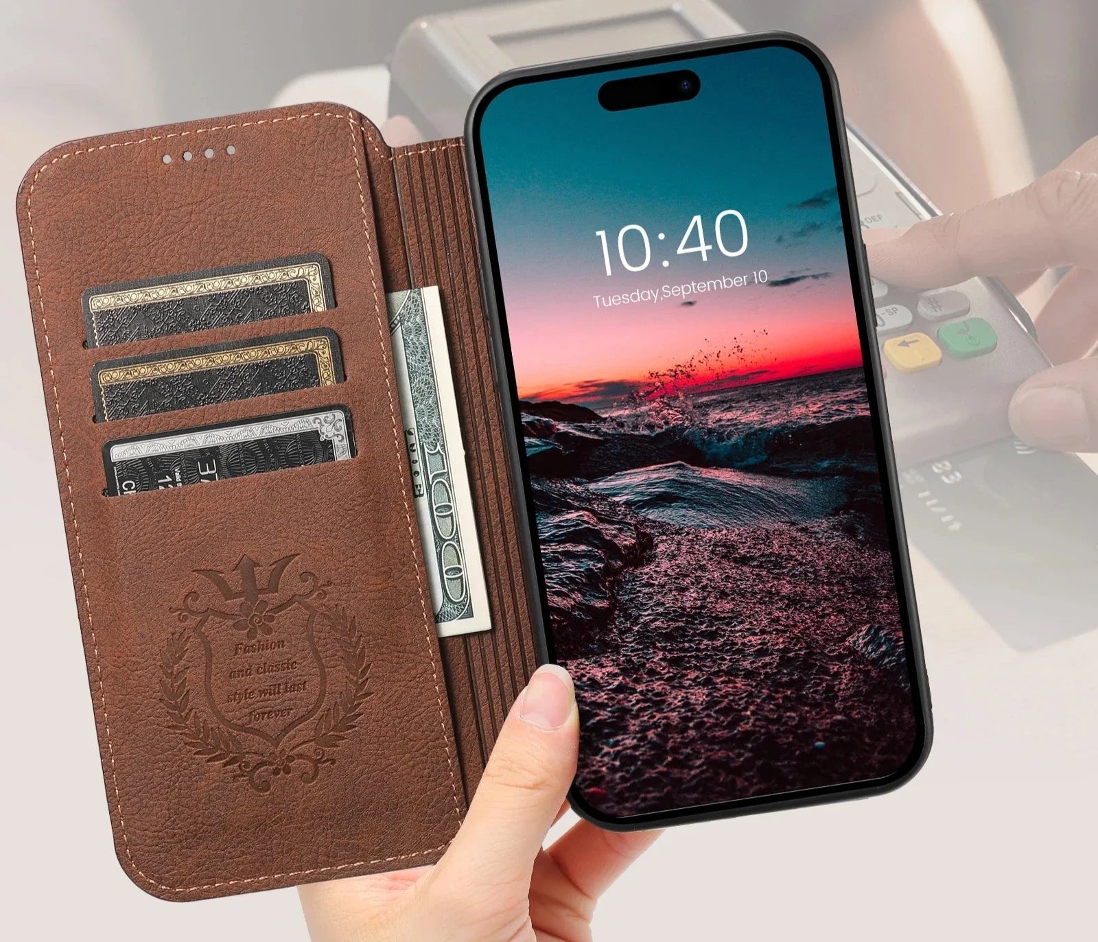 Wallet iPhone Case Compatible with MagSafe Magnetic Wireless Charging Prily