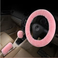 Warm Plush Car Steering Wheel Cover Set Prily