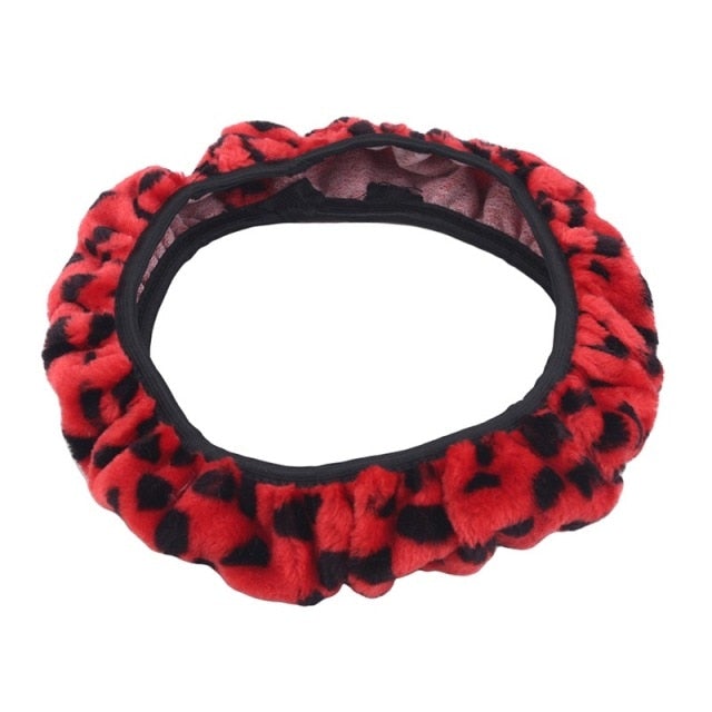 Warm Plush Car Steering Wheel Cover Set Prily