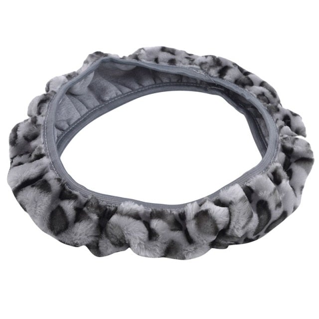 Warm Plush Car Steering Wheel Cover Set Prily