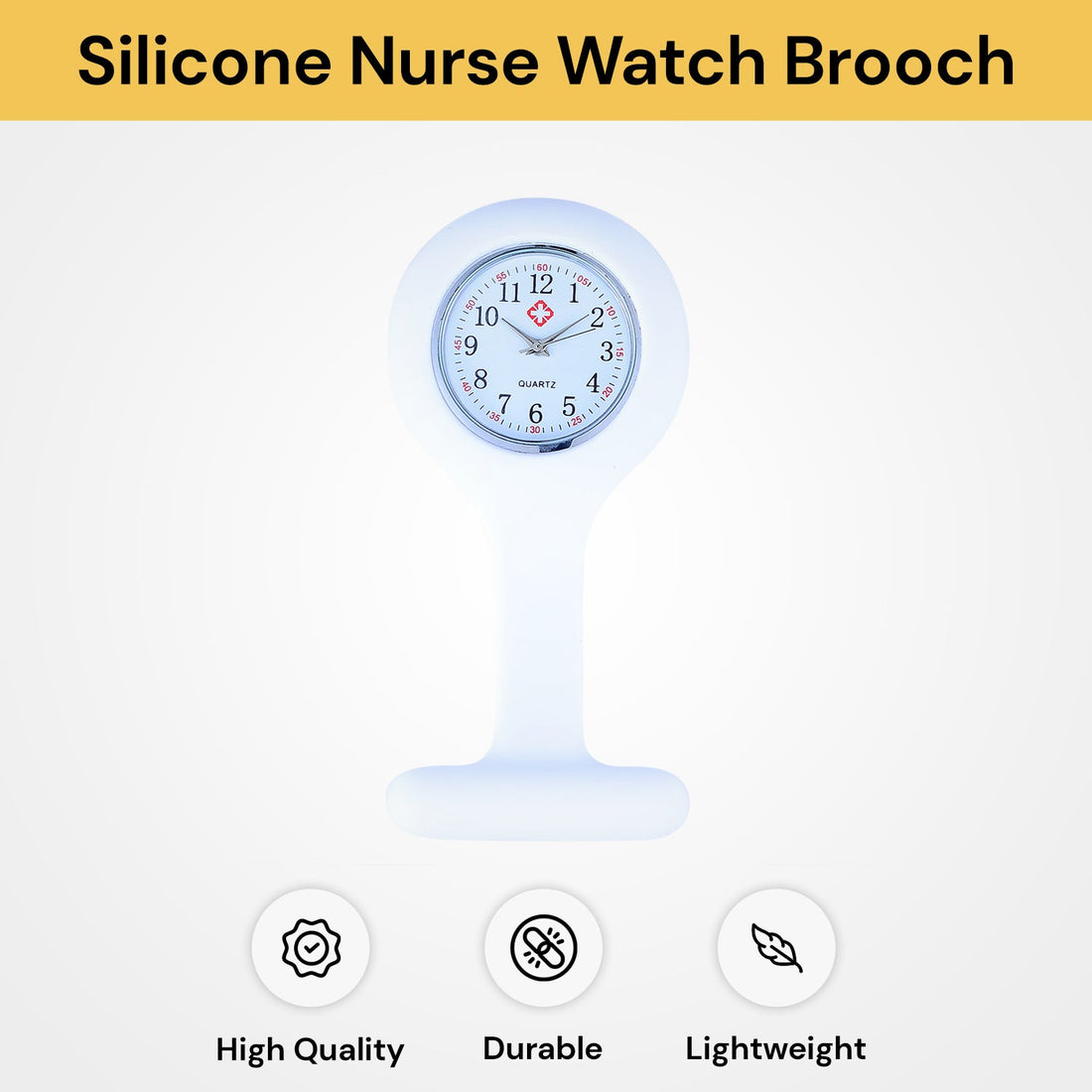 Silicone Nurse Watch Brooch