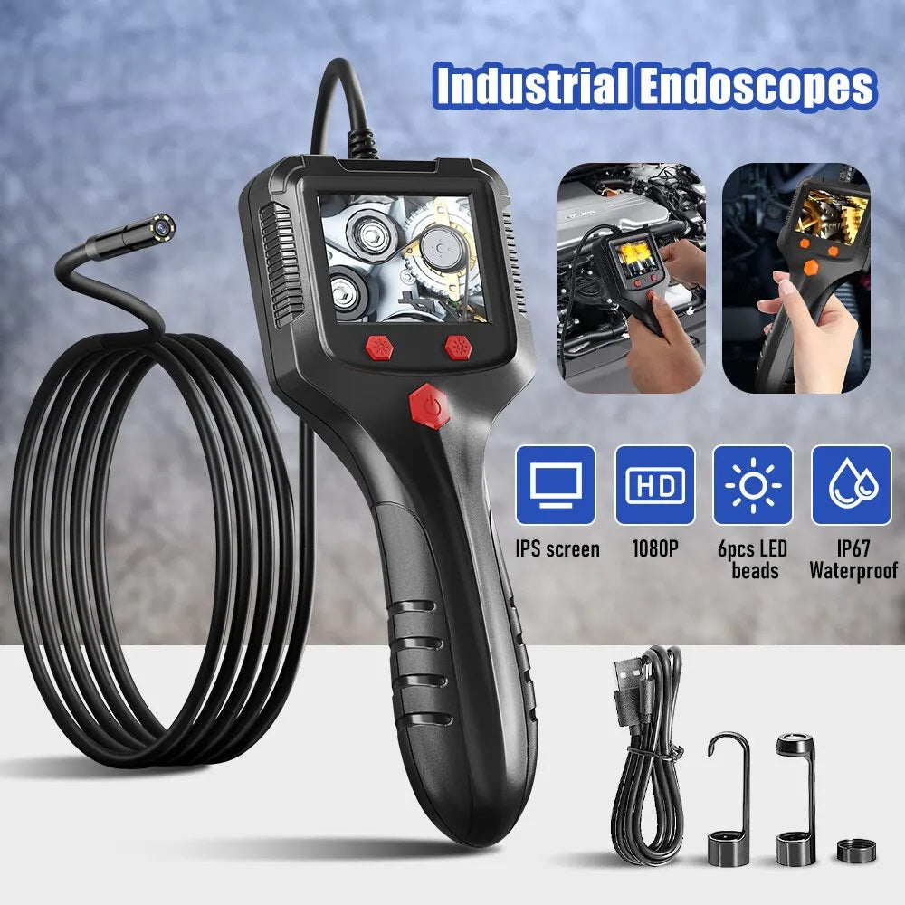 Waterproof HD 1080P Endoscope Camera with 2.4 In IPS Screen Prily