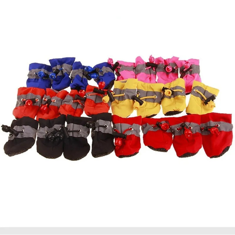 Waterproof Small Pet Anti-slip Rain Boots (4pcs) Prily