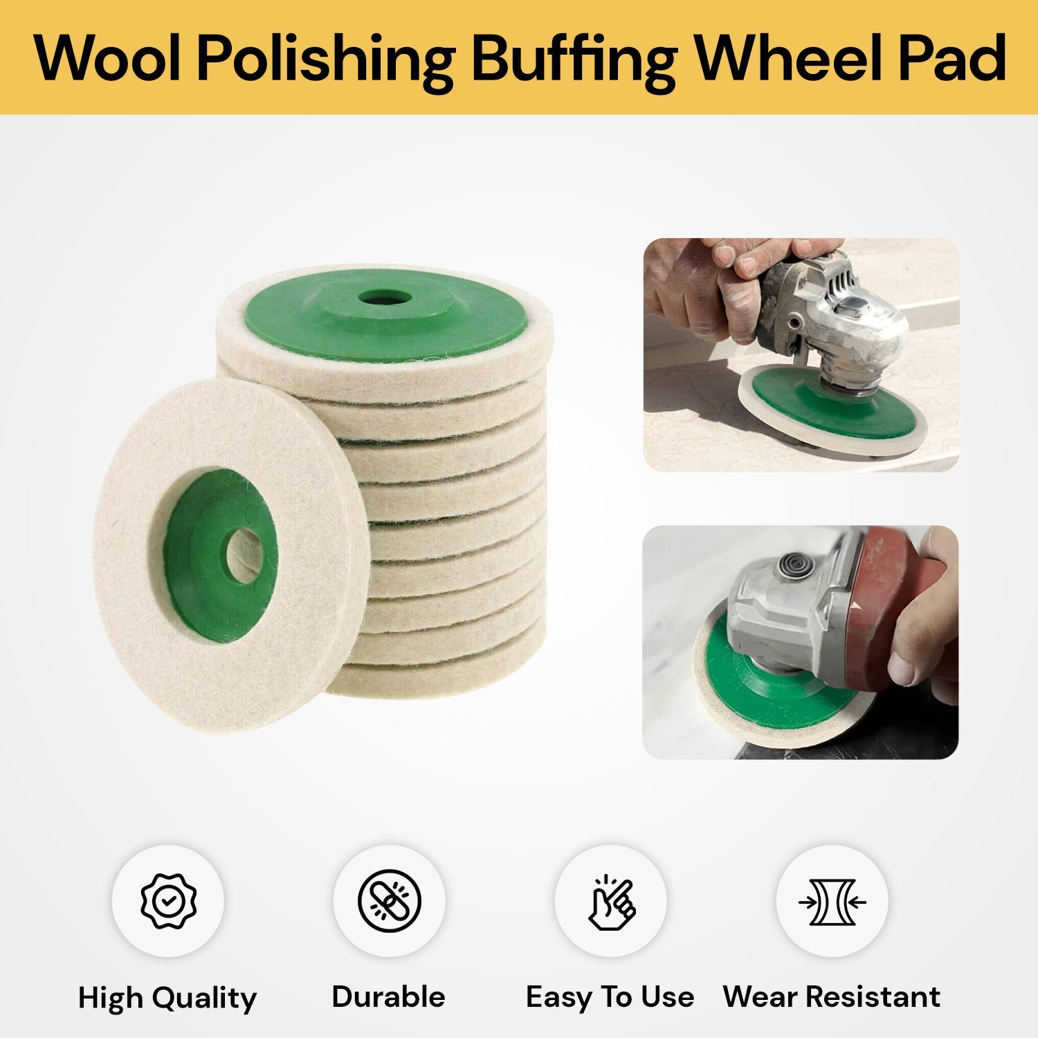 Wool Polishing Buffing Wheel Pad