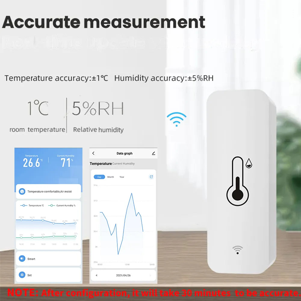 WiFi Smart Home Temperature Humidity Sensor Prily