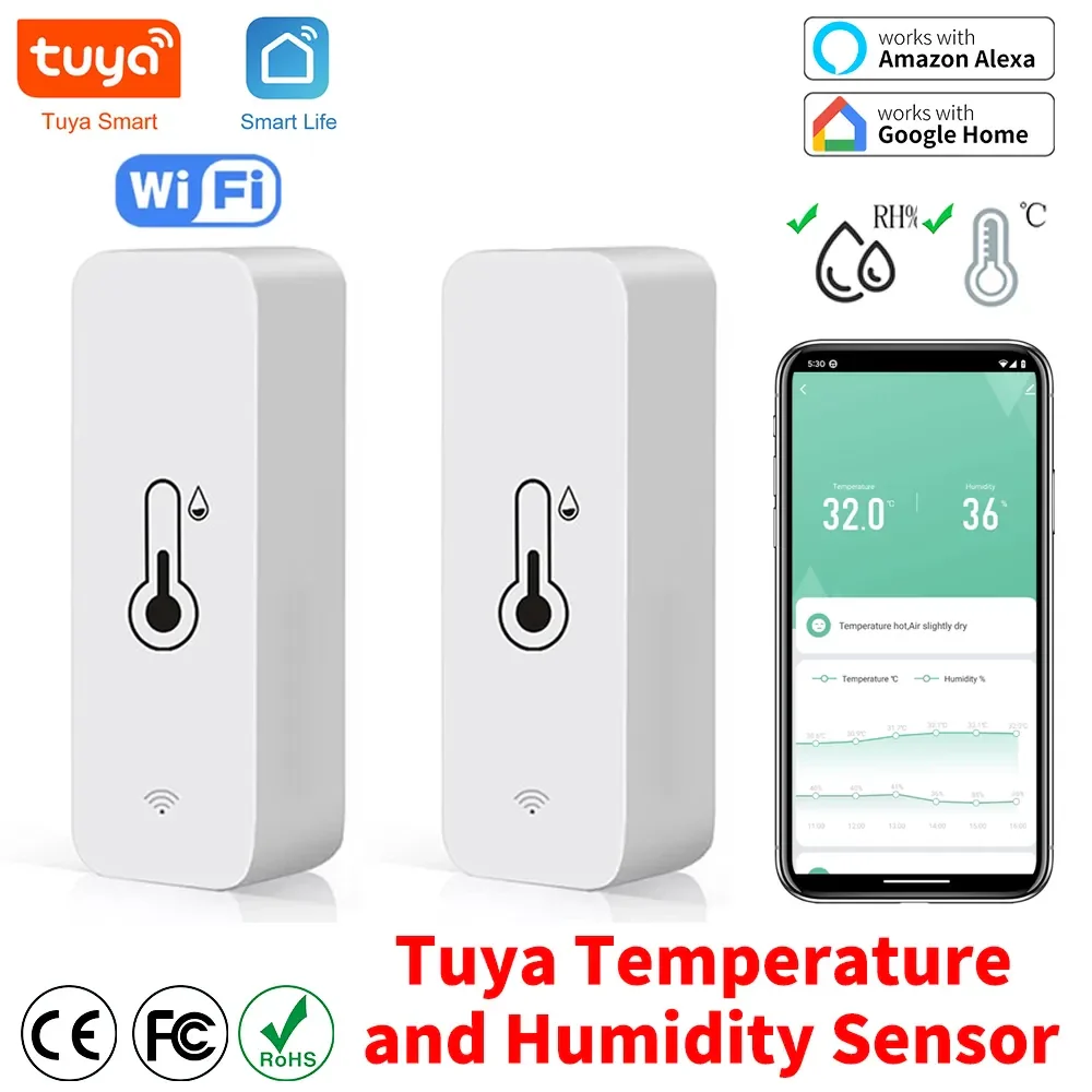 WiFi Smart Home Temperature Humidity Sensor Prily