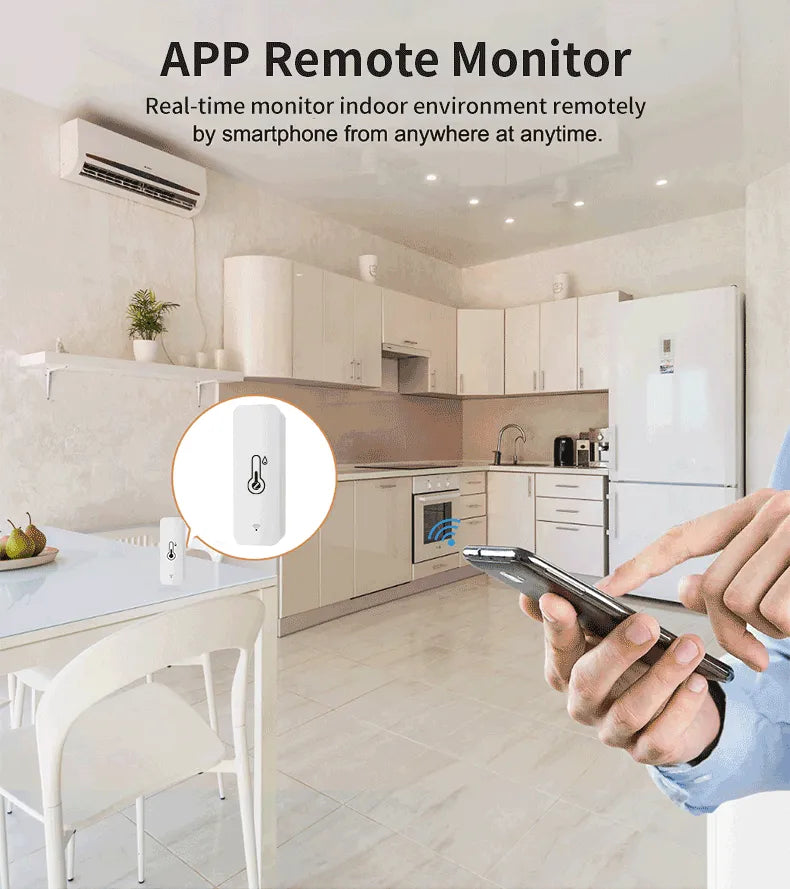 WiFi Smart Home Temperature Humidity Sensor Prily