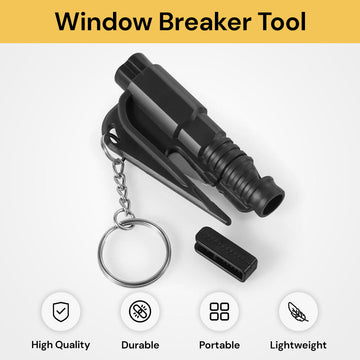 3-in-1 Window Breaker Tool - Emergency Escape, Multi-Function